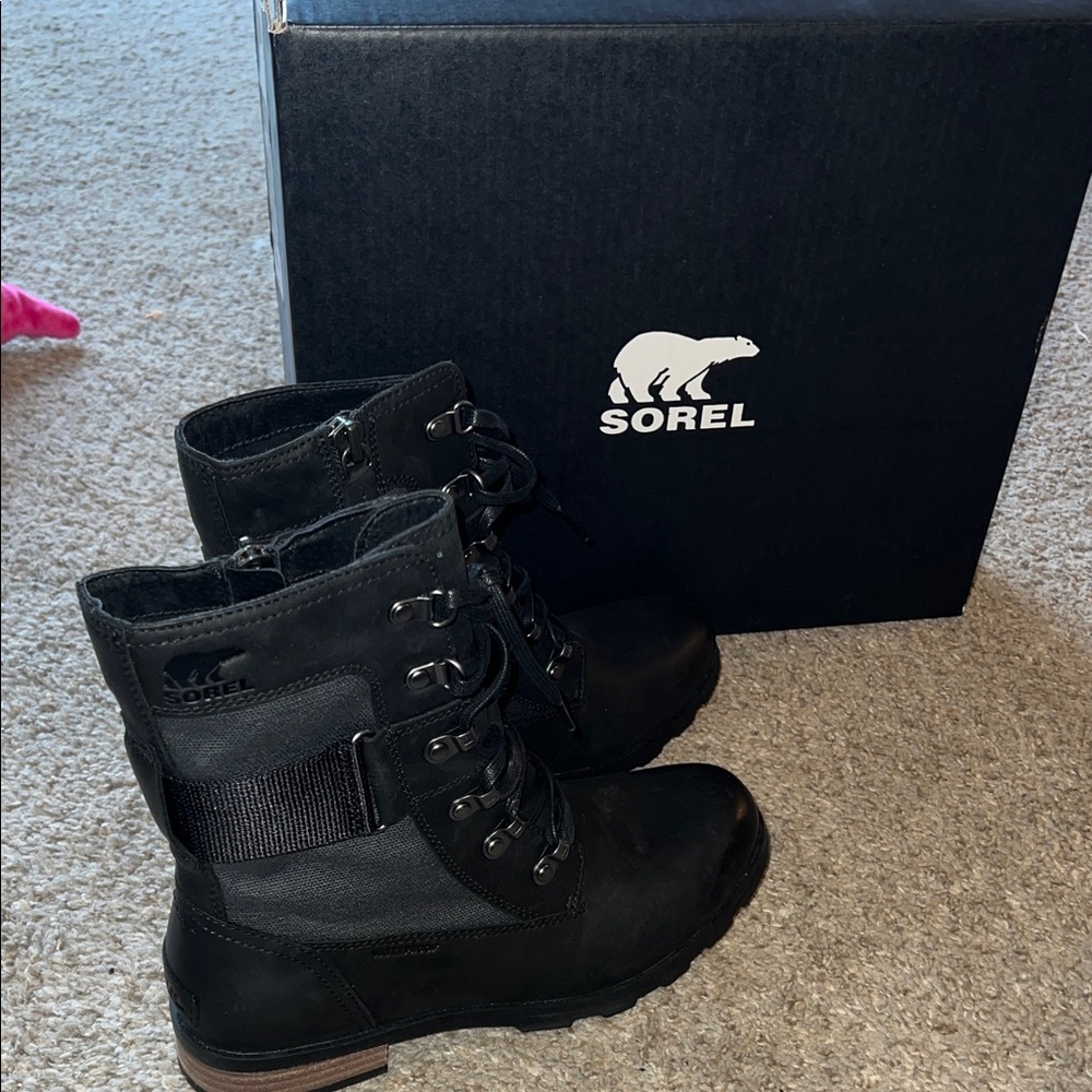 Sorel Women's Black Combat Boots